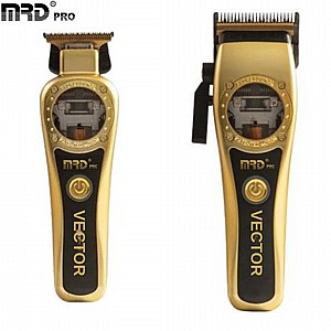 סט מכונות תספורת MRD PRO Vector Gold Edition אם אר די סט מכונות תספורת MRD PRO Vector Gold Edition אם אר די